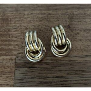 Vintage UNBRANDED Fantasy Earrings Gold Tone Y2K